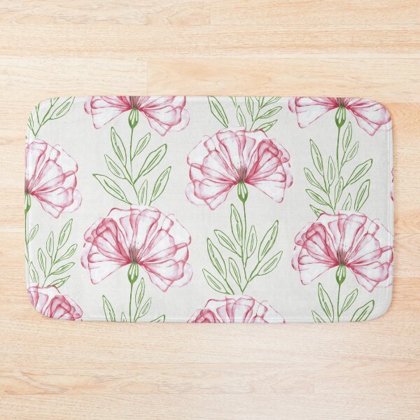 Item preview, Watercolor floral pattern in pink designed and sold by Katj-A-Studio.