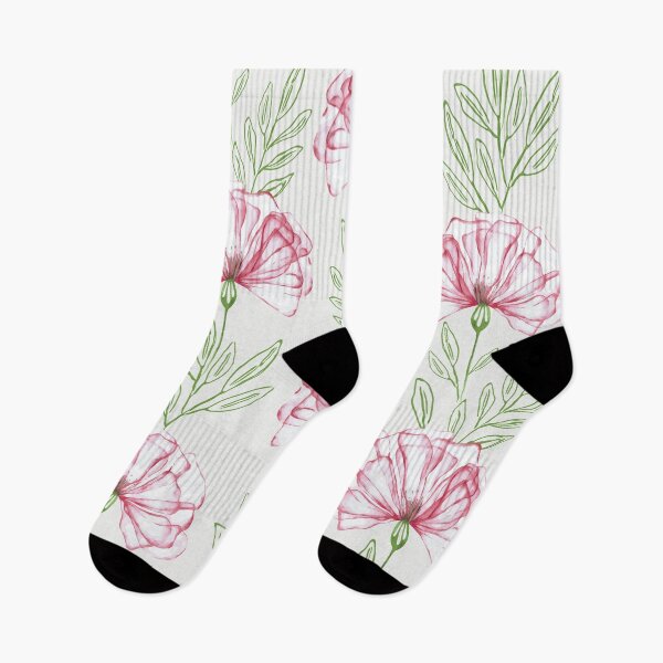 Item preview, Watercolor floral pattern in pink designed and sold by Katj-A-Studio.