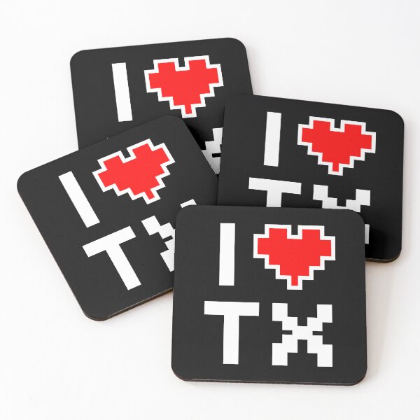 Item preview, I Love Texas - Pixel heart for TX gamer designed and sold by abowersock.