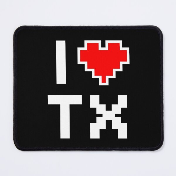 Item preview, I Love Texas - Pixel heart for TX gamer designed and sold by abowersock.