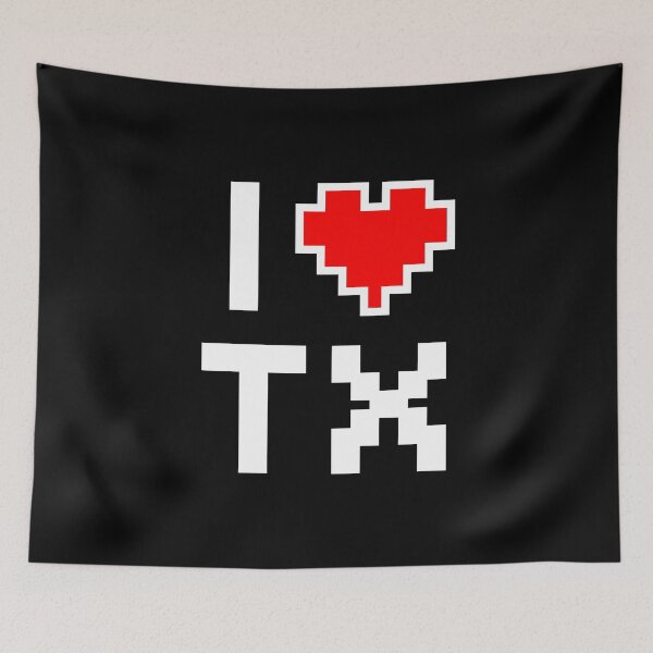 Item preview, I Love Texas - Pixel heart for TX gamer designed and sold by abowersock.