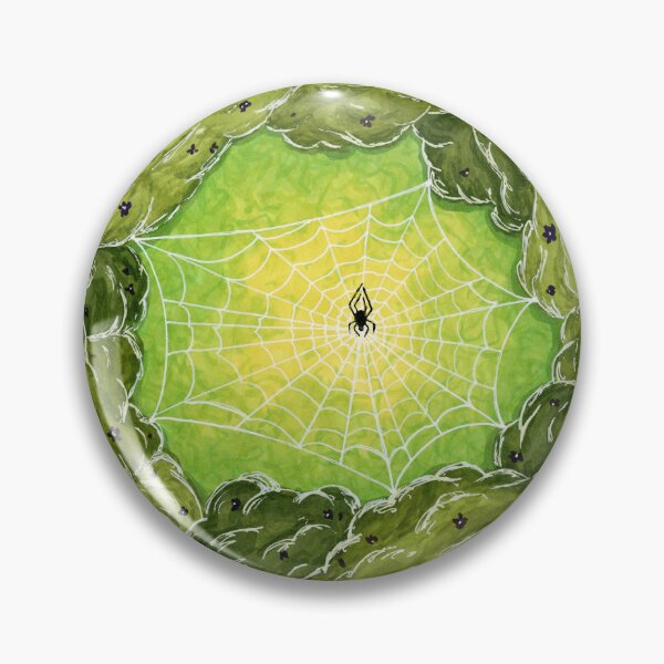 Item preview, Orb-Weaver Spider in her Web amidst the Bushes designed and sold by TheWispHollow.