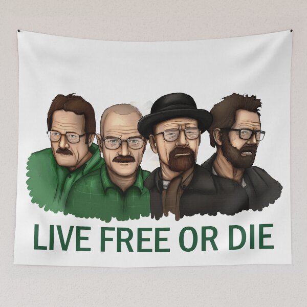 Item preview, Breaking bad live free or die heisenberg designed and sold by somi3art.