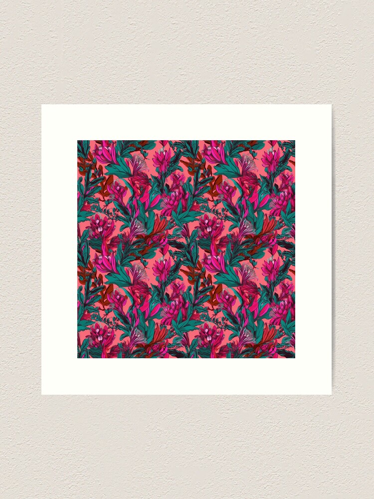 Thumbnail 1 of 3, Art Print, Maximalist Botanicals II designed and sold by silusUK.