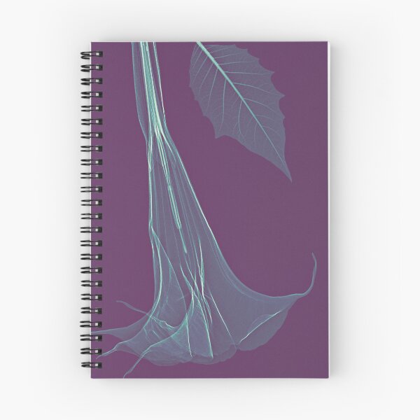 Item preview, Flowers in violet and green, angel's trumpet designed and sold by Lanuma.