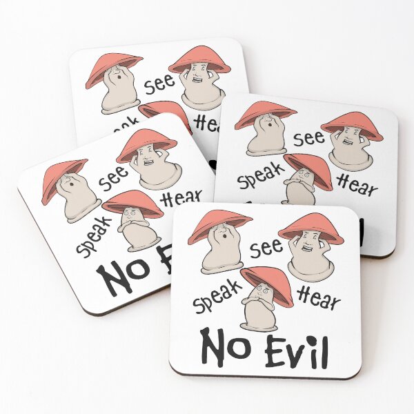 Item preview, See no Evil, Speak No Evil, Hear no Evil Mushrooms designed and sold by CreativeDraws42.