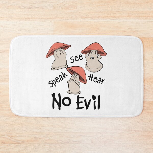 Item preview, See no Evil, Speak No Evil, Hear no Evil Mushrooms designed and sold by CreativeDraws42.
