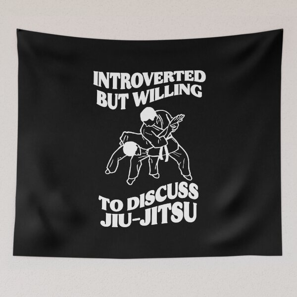 Item preview, Introverted But Willing To Discuss Jiu Jitsu Fight Sports Gift designed and sold by TMelonShop.