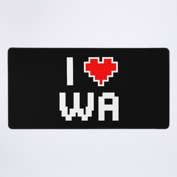 Item preview, I Love Washington - Pixel heart for WA gamer designed and sold by abowersock.
