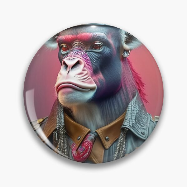 Item preview, Surreal Jungle Officer: Half Monkey Half Deer in Uniform designed and sold by artmanikin.