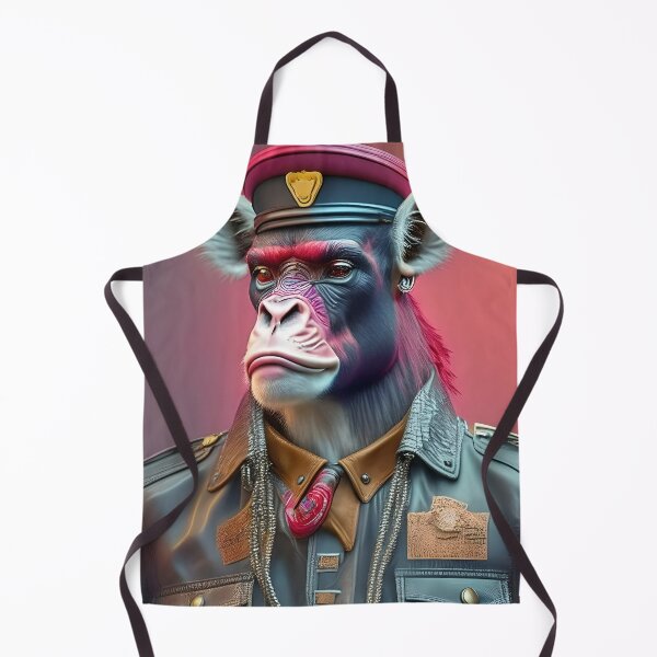 Item preview, Surreal Jungle Officer: Half Monkey Half Deer in Uniform designed and sold by artmanikin.