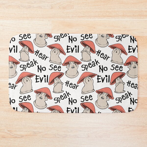 Item preview, See no Evil, Speak No Evil, Hear no Evil Red Mushrooms designed and sold by CreativeDraws42.