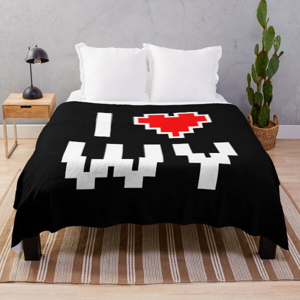 Item preview, I Love WY - Pixel heart for Wyoming gamer designed and sold by abowersock.