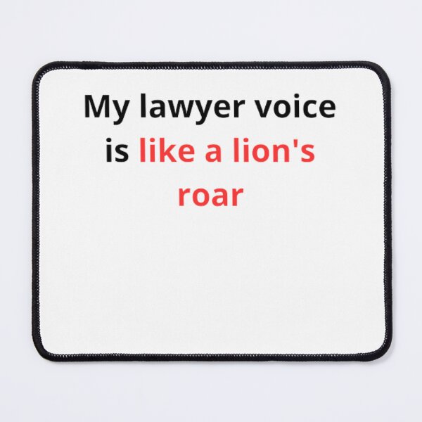 Item preview, Hear Me Roar: My Lawyer Voice is Powerful! designed and sold by Licantropo.