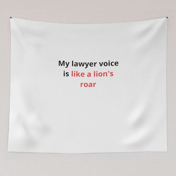 Item preview, Hear Me Roar: My Lawyer Voice is Powerful! designed and sold by Licantropo.