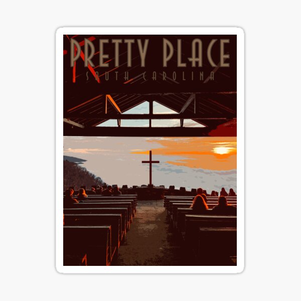 Item preview, pretty place sticker, pretty place, south carolina sticker designed and sold by MadeByEmilyLam.