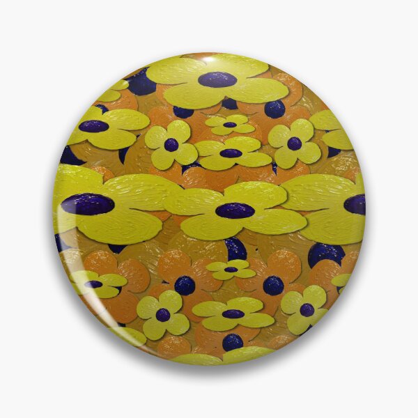 Item preview, big oil-painted bloom in excotic poparts style designed and sold by Pepita Selles.