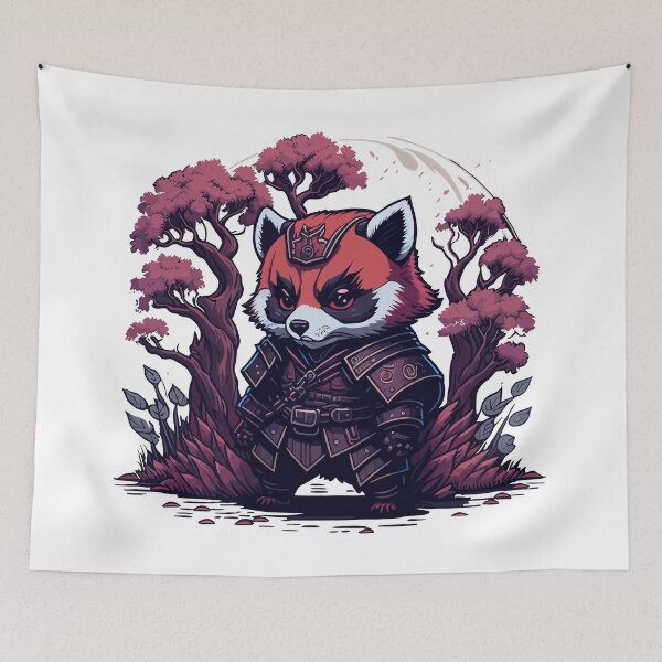 Item preview, Cute Red Panda Warrior designed and sold by ArcticWolf-Art.