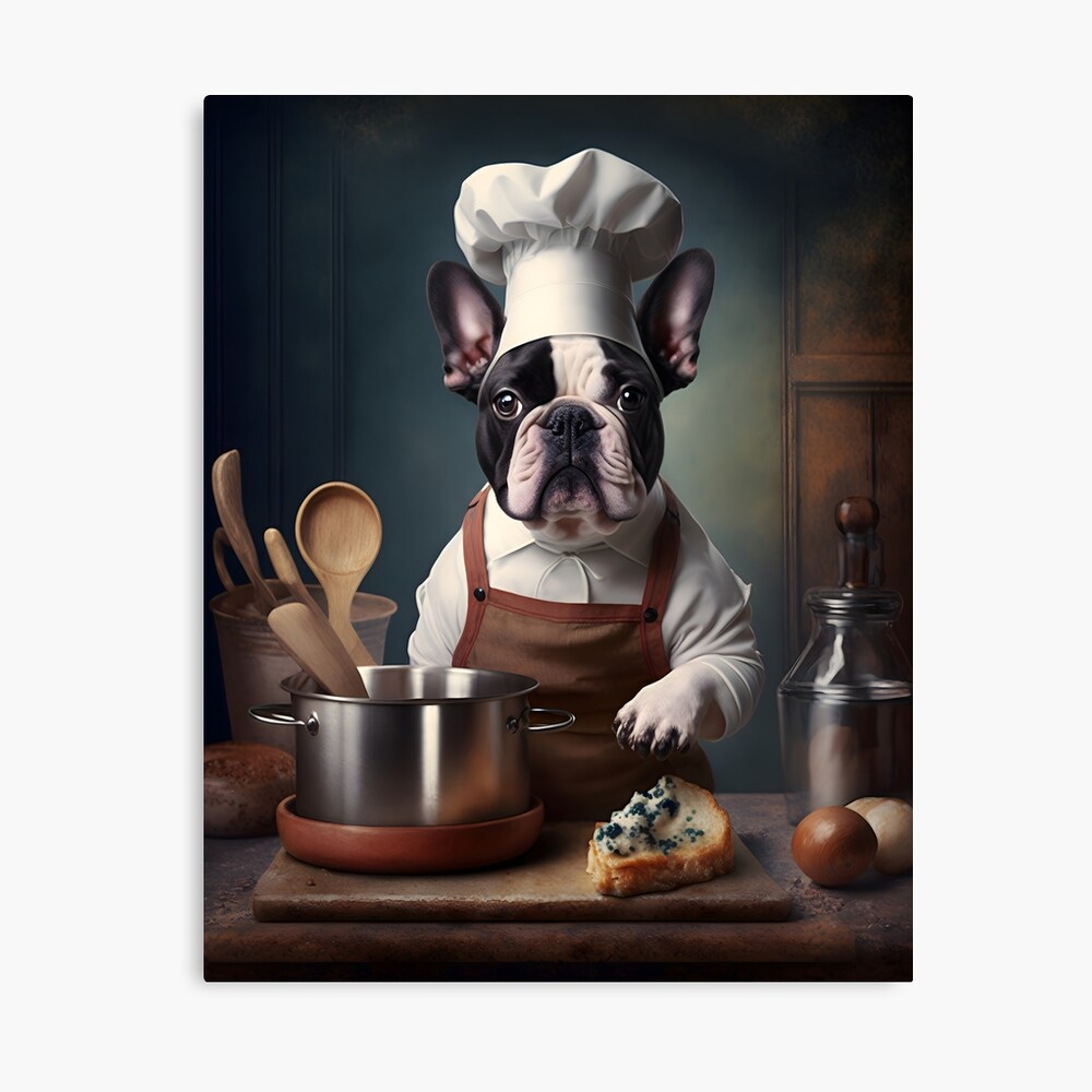 French Bulldog Restaurant Cook | Poster