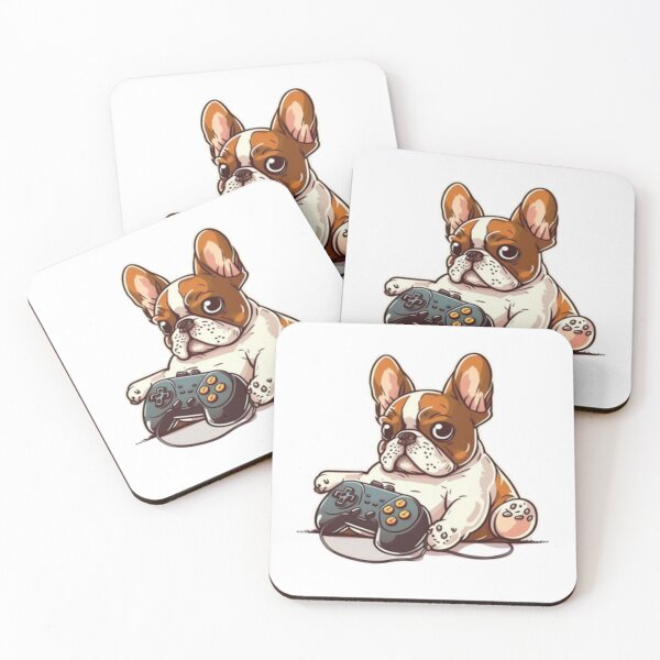 Item preview, Frenchie the Video Gamer French Bulldog  designed and sold by PetsEnough.