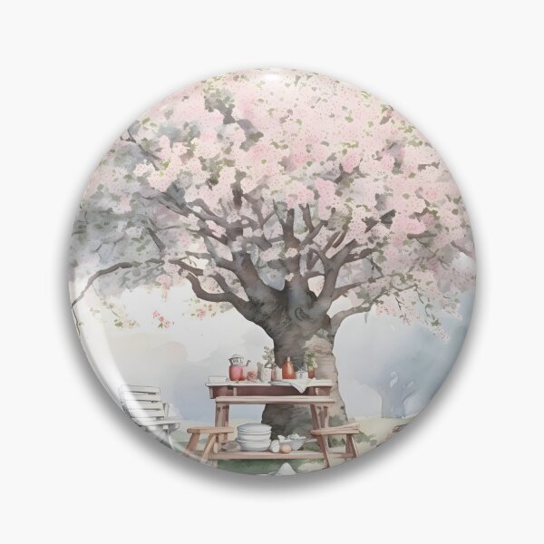 Item preview, Spring sakura cherry blossom hanami picnic under the tree designed and sold by CroffleStudio.