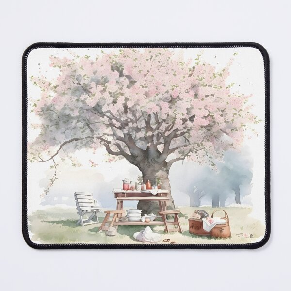 Item preview, Spring sakura cherry blossom hanami picnic under the tree designed and sold by CroffleStudio.