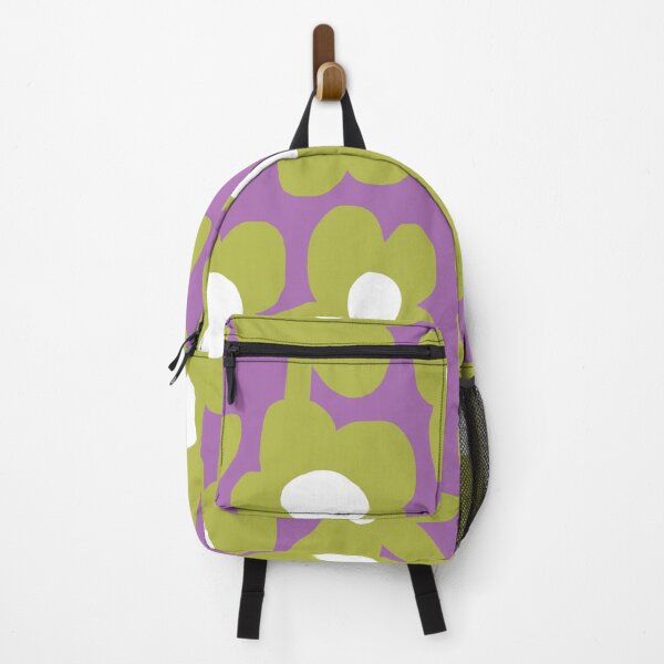 Item preview, Iconic Retro Scandinavian Summer Flowers in Purple and Green designed and sold by Deutschic.