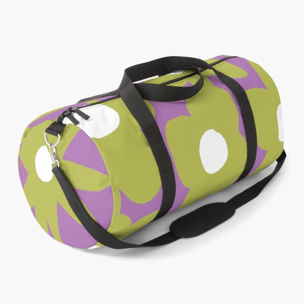 Item preview, Iconic Retro Scandinavian Summer Flowers in Purple and Green designed and sold by Deutschic.