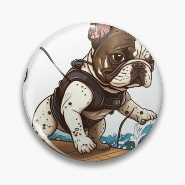 Item preview, Frenchie the Wakeboarder French Bulldog  designed and sold by PetsEnough.