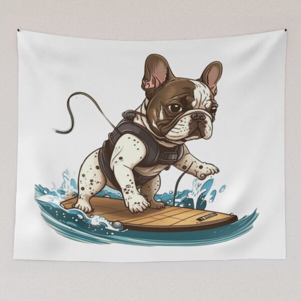 Item preview, Frenchie the Wakeboarder French Bulldog  designed and sold by PetsEnough.