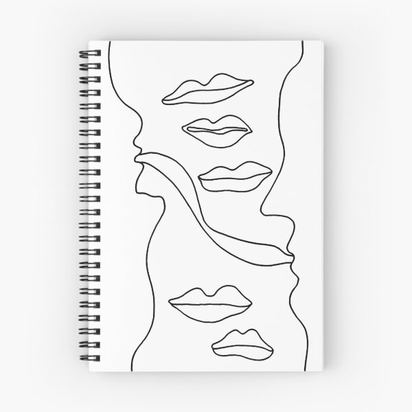 Item preview, Linear abstract illustration with mouth motif designed and sold by WRECZ.