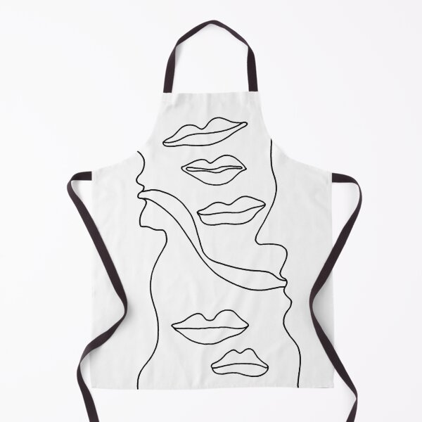 Item preview, Linear abstract illustration with mouth motif designed and sold by WRECZ.