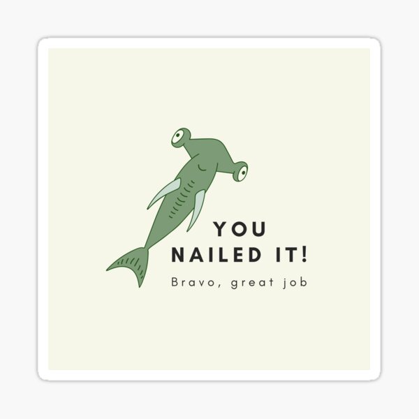 YOU NAILED IT QUOTES –