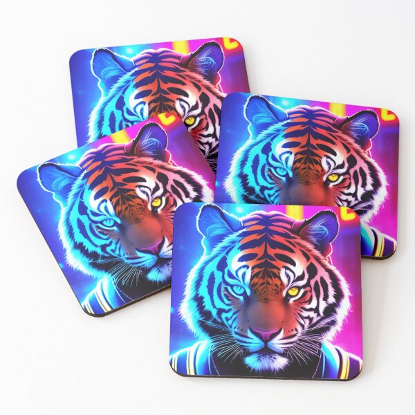 Item preview, Cyber Tiger Cyberpunk Style Art designed and sold by CyberArtWorld.