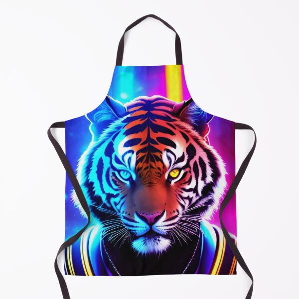 Item preview, Cyber Tiger Cyberpunk Style Art designed and sold by CyberArtWorld.