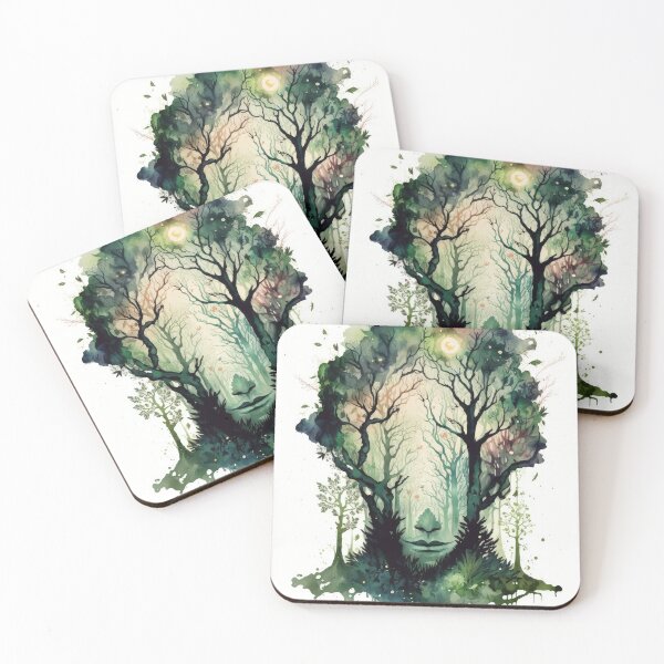 Artikelvorschau, Green Man - Woodland Witchy Greenman Nature God entworfen und verkauft von MoonBohemian.