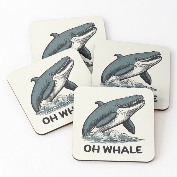 Item preview, Oh Whale || Funny Quote || Vector Art designed and sold by MadSwellDesigns.