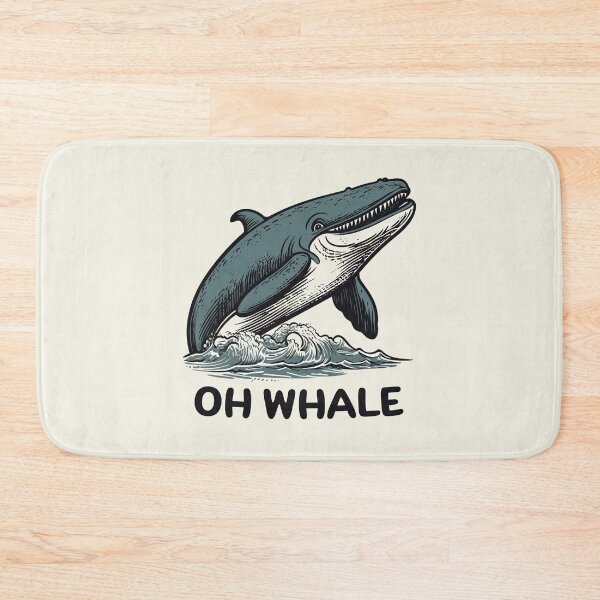 Item preview, Oh Whale || Funny Quote || Vector Art designed and sold by MadSwellDesigns.