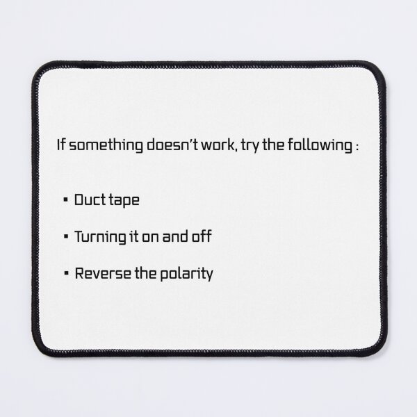 Item preview, Funny Sci Fi Reverse the Polarity Duct Tape designed and sold by ValeriesGallery.