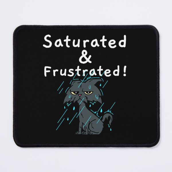Item preview, Saturated & Frustrated! soaked cat in the rain designed and sold by ElLocoMus.