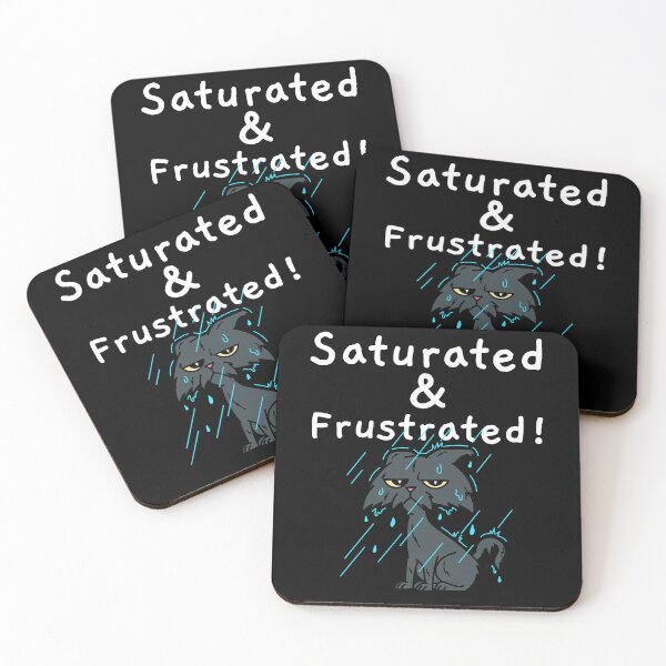 Item preview, Saturated & Frustrated! soaked cat in the rain designed and sold by ElLocoMus.
