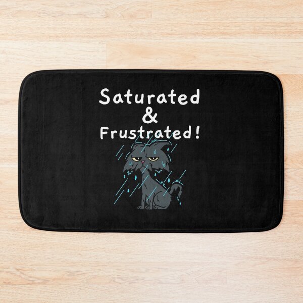 Item preview, Saturated & Frustrated! soaked cat in the rain designed and sold by ElLocoMus.