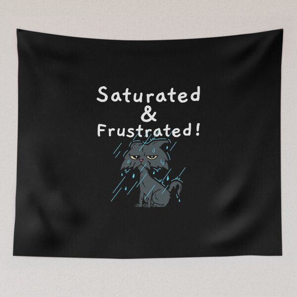 Item preview, Saturated & Frustrated! soaked cat in the rain designed and sold by ElLocoMus.
