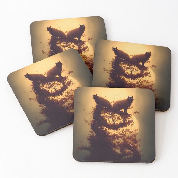 Item preview, 2 cats stuck in a tree at night designed and sold by Aaron2610.