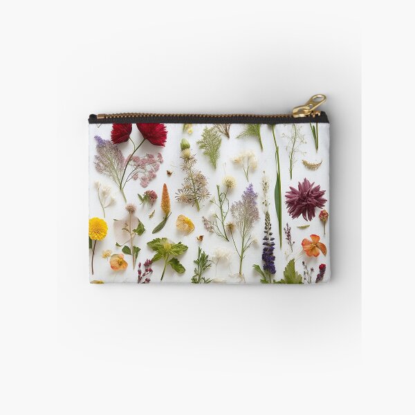 Item preview, Dried Blooms on a White Canvas - Pressed Dried flowers designed and sold by EmeraldeaArt.