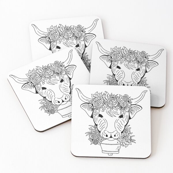 Item preview, Floral Ox  designed and sold by Izzys-Window.