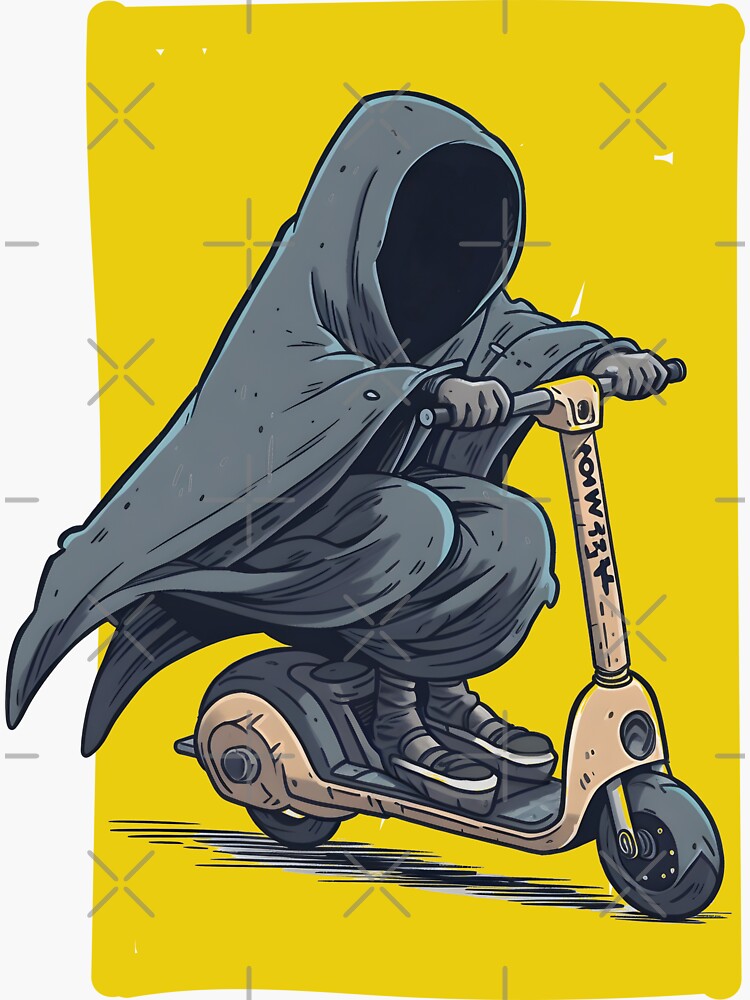 Black Rider on a - Parody - Yellow - Fantasy Funny" Sticker for Sale by Fenay Designs | Redbubble