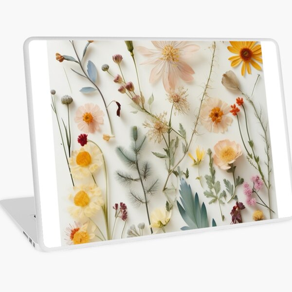 Pressed Flowers Laptop Skins for Sale Redbubble