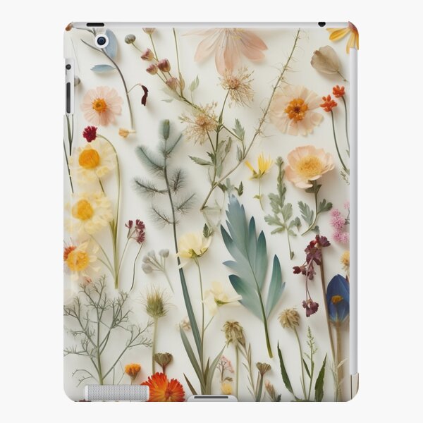 Whispers of a Garden on a White Background - Pressed Dried flowers on white  background Poster for Sale by EmeraldeaArt