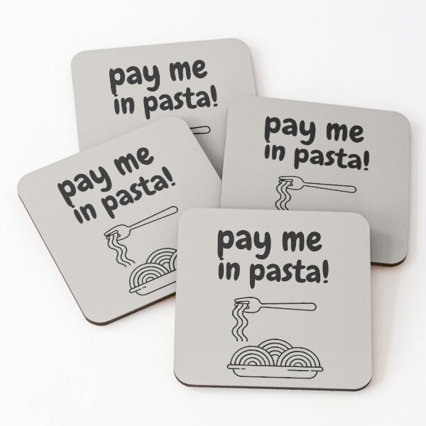 Item preview, Pay Me In Pasta designed and sold by ArtisShops.